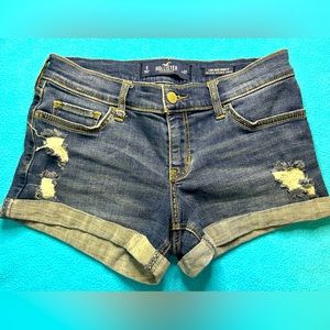 Hollister Low-rise Dark Wash, Denim Shorts